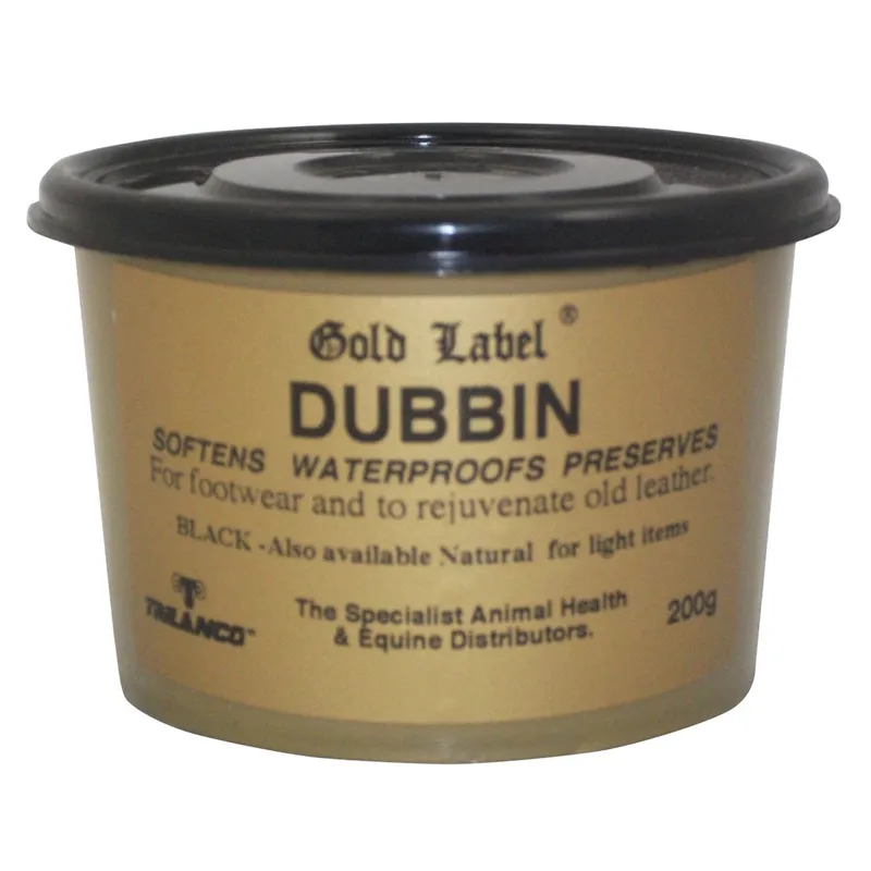 Gold Label 200g Black Dubbin