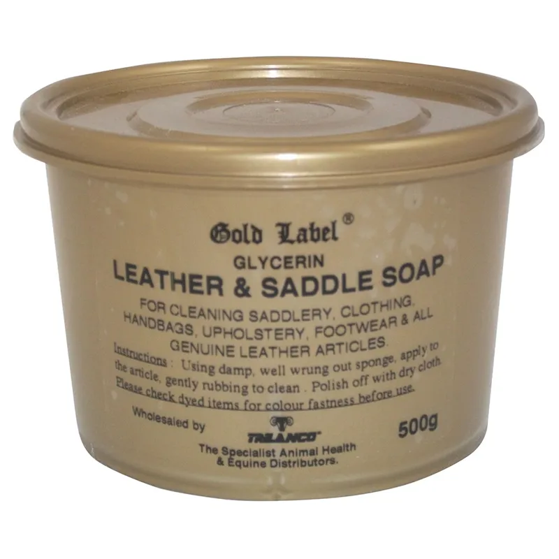 Gold Label 500gm Glycerin Leather and Saddle Soap