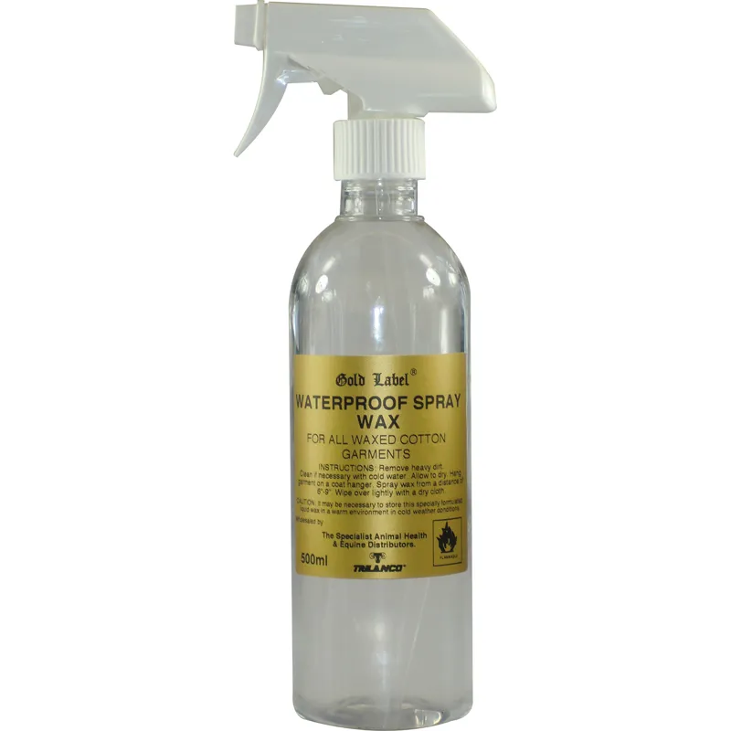 Gold Label 500ml Waterproof Spray Wax in Gold
