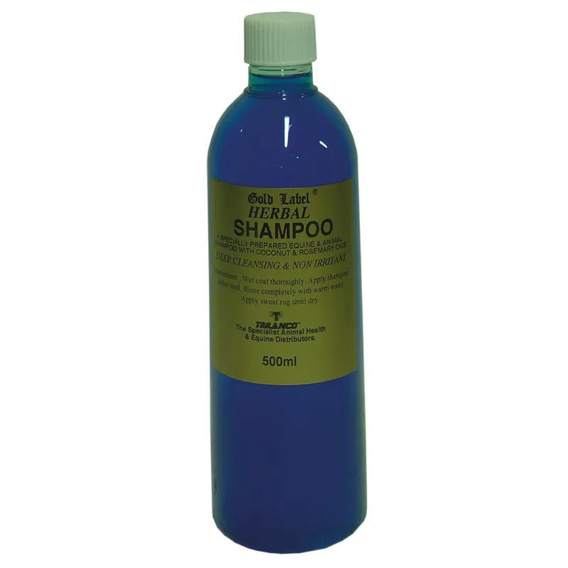 Gold Label 500ml Stock Herbal Shampoo in Blue