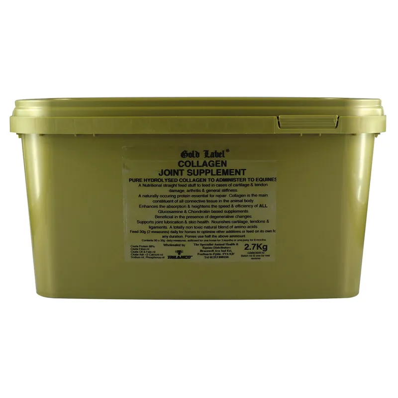 Gold Label 2.5kg Collagen Joint Supplement in Gold
