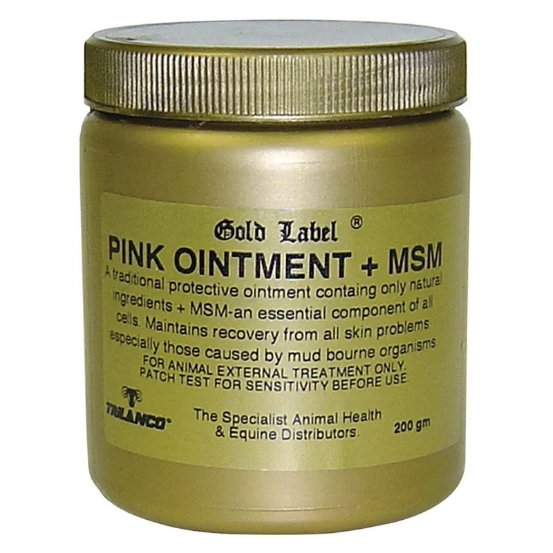 Gold Label 200g MSM Pink Ointment in Gold