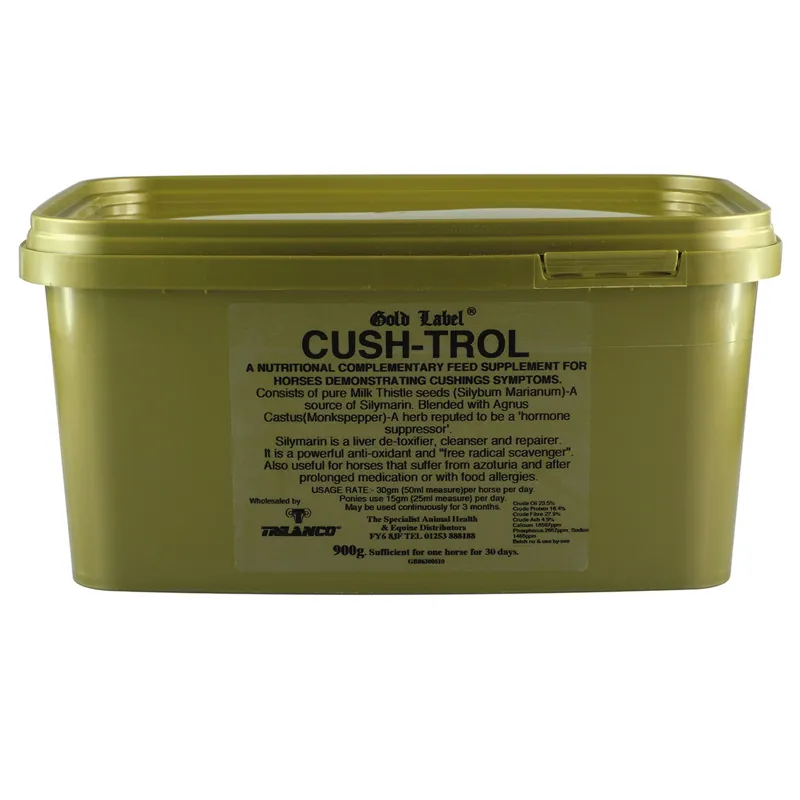 Gold Label 900g Cush-Trol Supplement in Gold