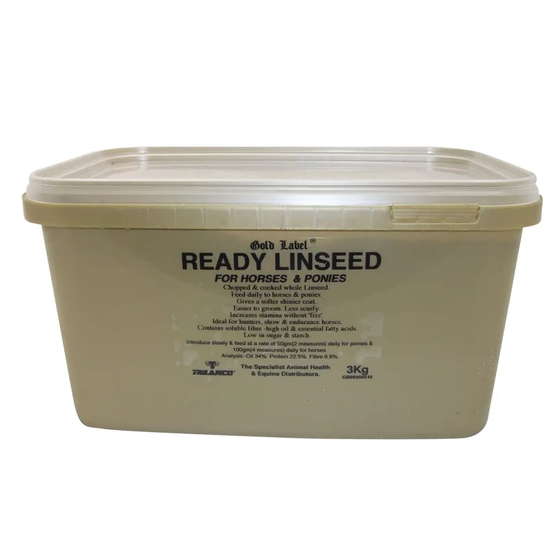 Gold Label 3kg Ready Linseed in Gold