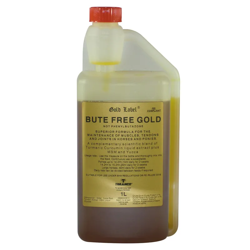 Gold Label 1lt Bute Free Gold in Gold