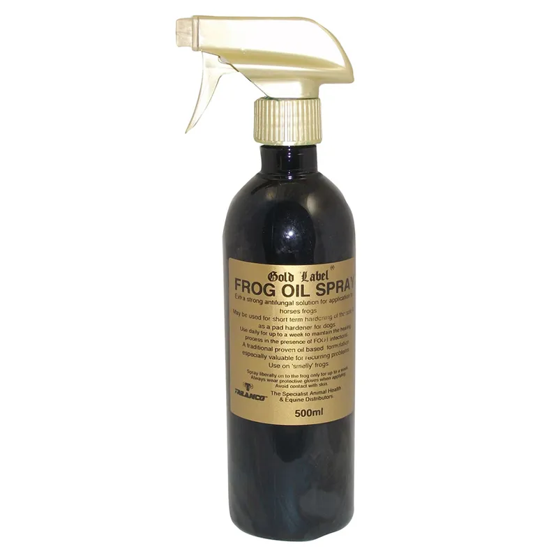 Gold Label 500ml Frog Oil Spray in Black