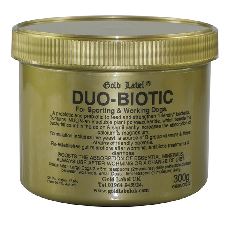Gold Label 300g Canine Duo-Biotic in Gold