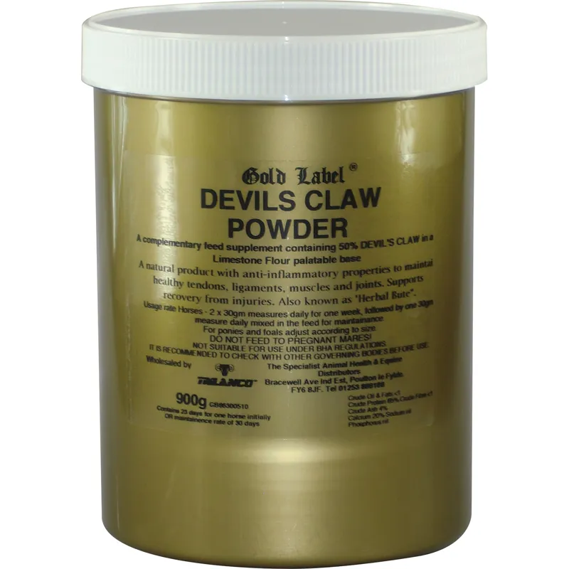 Gold Label 900g Devils Claw Powder in Gold