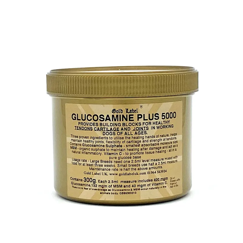 Gold Label Canine Glucosamine Plus 5000 - 300 gm