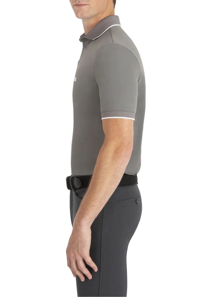 Equiline Mens Ezrae Polo Shirt Frost Grey-2