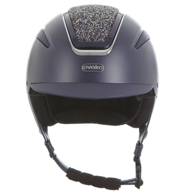 Evoke Callisto Classic Peak Helmet Navy/Navy Crystal-1