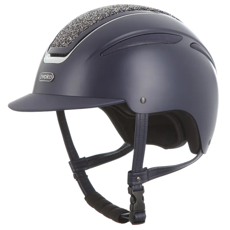 Evoke Callisto Classic Peak Helmet Navy/Navy Crystal