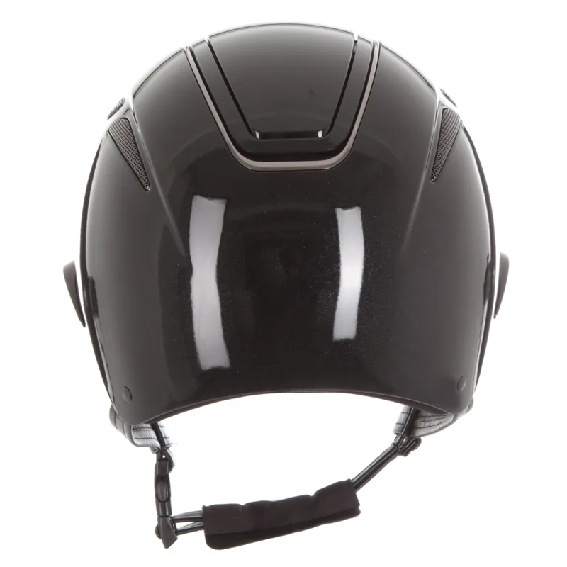 Evoke Callisto Wide Peak Helmet Black Metallic/Gunmetal-3