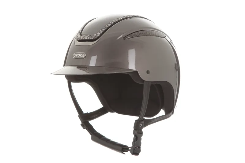 Evoke Callisto Classic Peak Metallic Graphite/Marcasite Crystal Frame