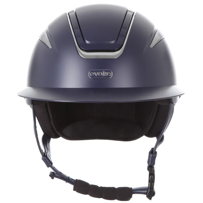 Evoke Callisto Wide Peak Helmet Navy/Chrome-1