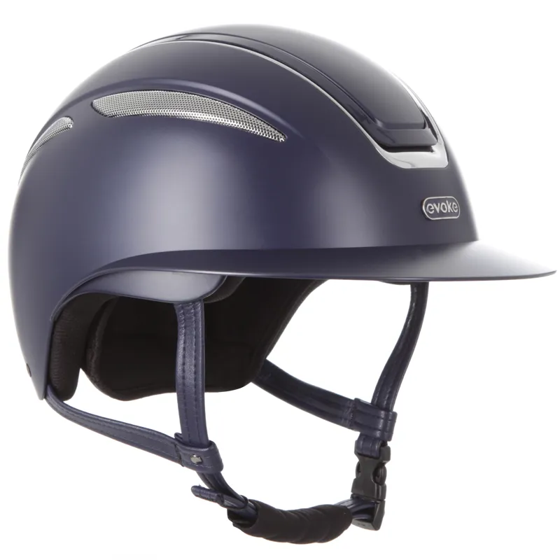 Evoke Callisto Wide Peak Helmet Navy/Chrome-3