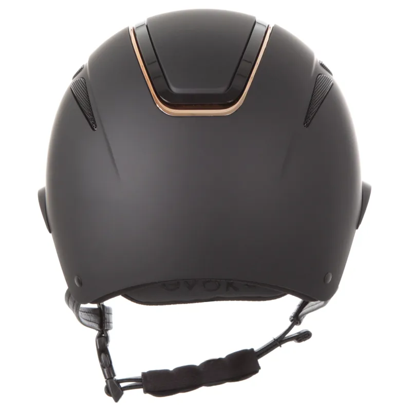 Evoke Callisto Wide Peak Helmet Black/Rose Gold-2