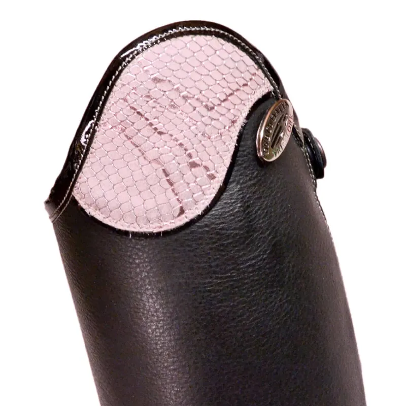 DeNiro Salentino With Pink Regal Top - Black - Lower Zip Guard-2