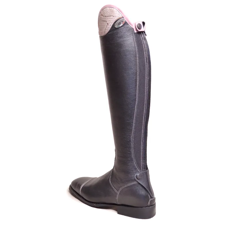 DeNiro Salentino With Pink Regal Top - Black - Lower Zip Guard-1