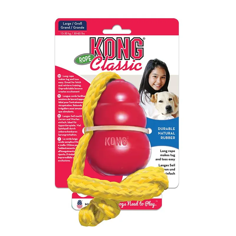 KONG Classic With Rope - Large