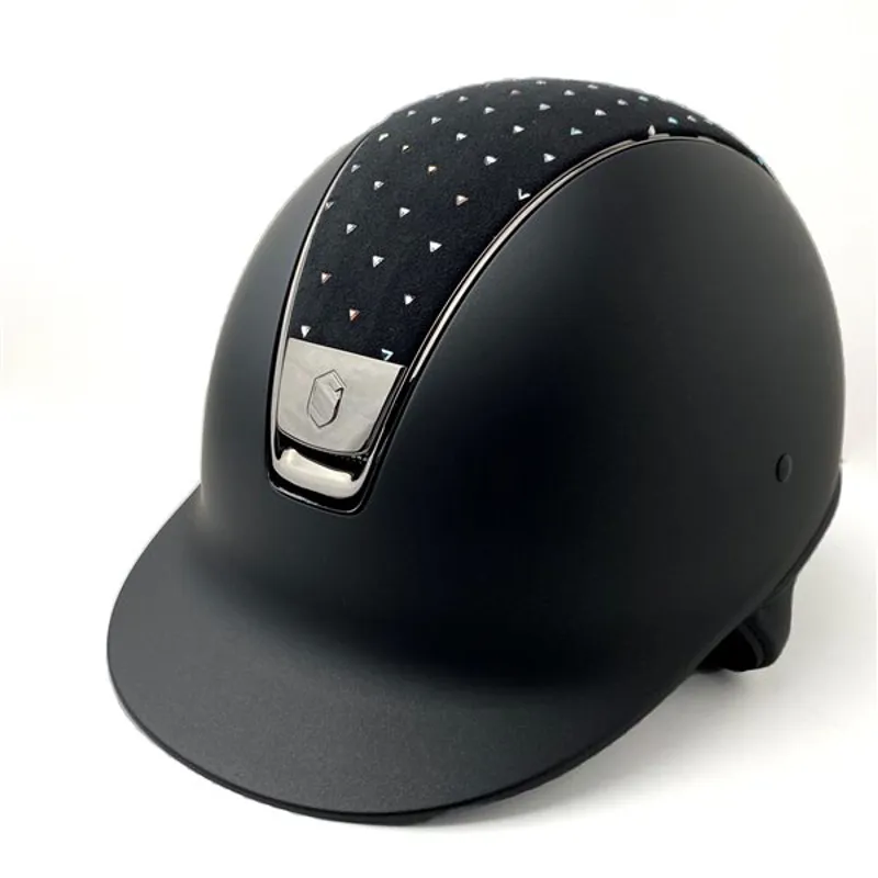 Samshield Shadowmatt Helmet with Fancy Swarovski Top Black-2