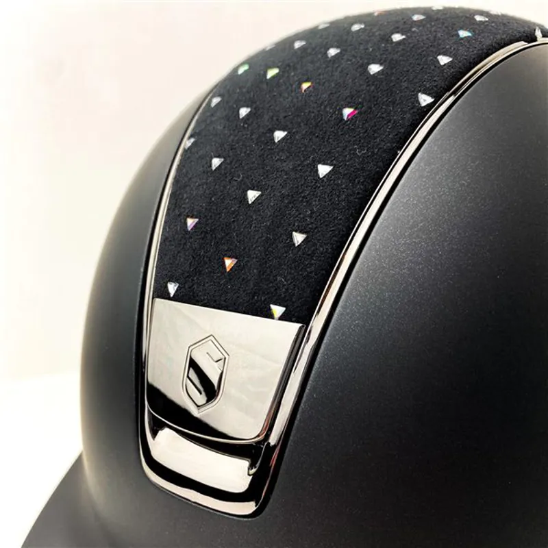 Samshield Shadowmatt Helmet with Fancy Swarovski Top Black-4