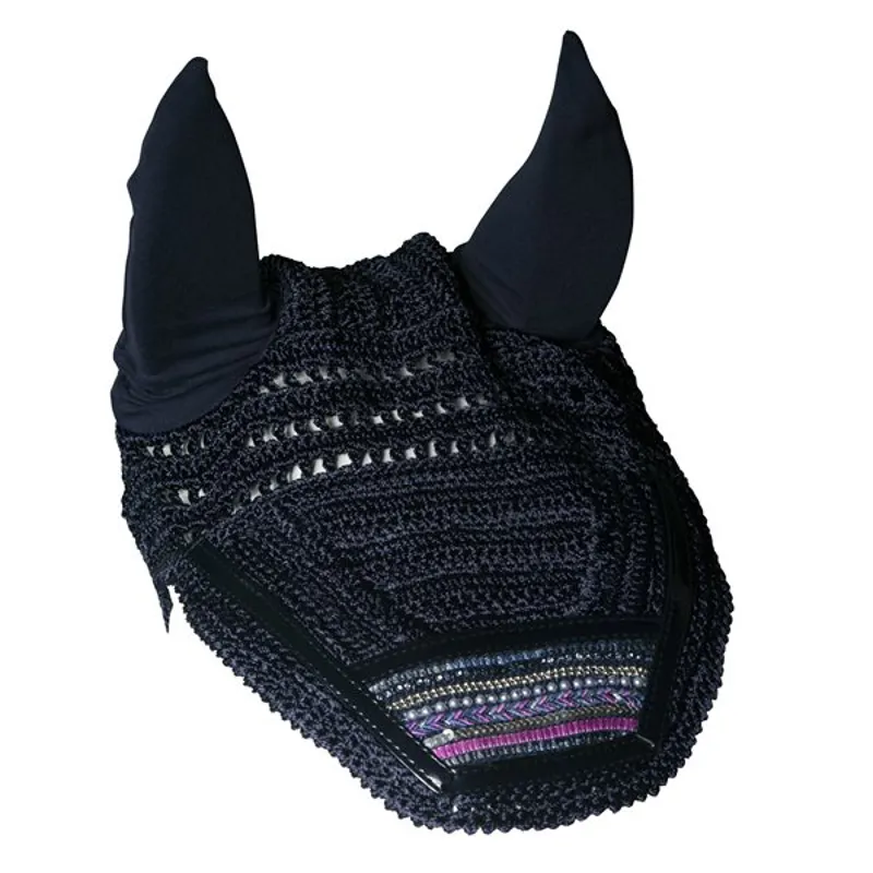 Paddock Sports Opulent Fly Veil Navy with Violet