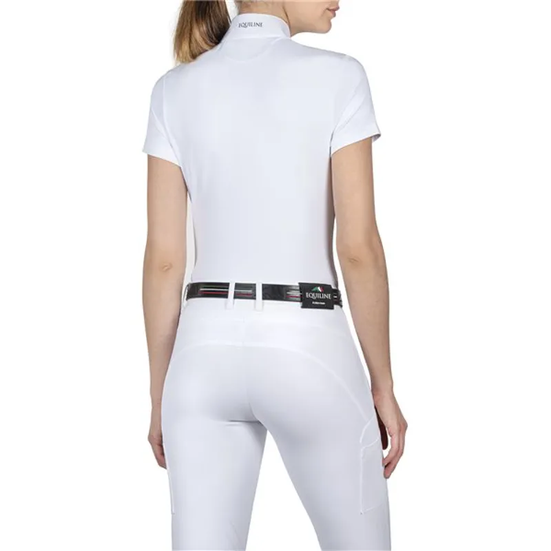 Equiline Team Polo Competition Shirt White -2
