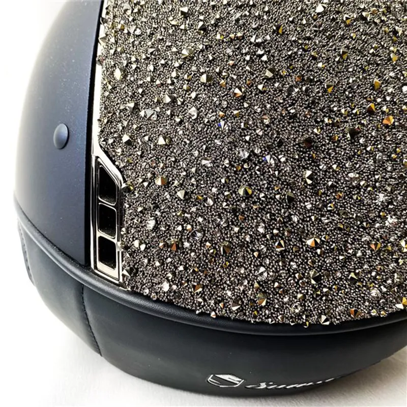 Samshield Shadowmatt Helmet with Crystal Medley Top Navy-5