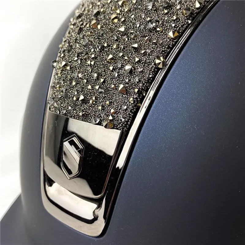 Samshield Shadowmatt Helmet with Crystal Medley Top Navy-4
