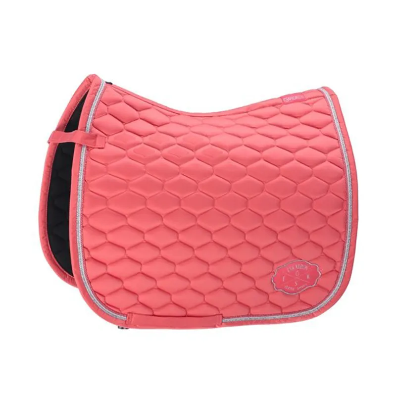 Eskadron Glossy Emblem Saddle Pad Classic Sports SS19 Fusion Coral