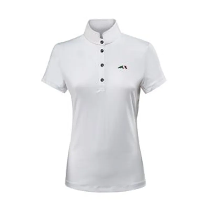 Equiline Team Polo Competition Shirt White 