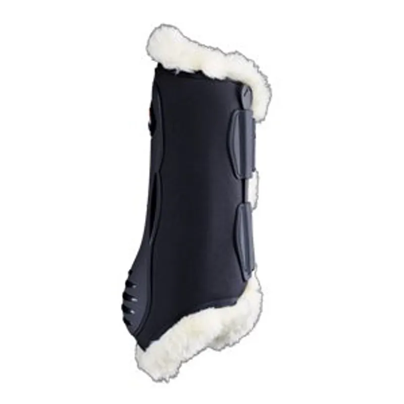 Equick Ekur Faux Fur Luxury Dressage Boots - Hind Black