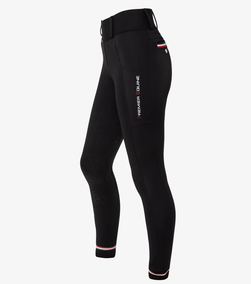 Mirillo Ladies Full Seat Gel Riding Tights / Black