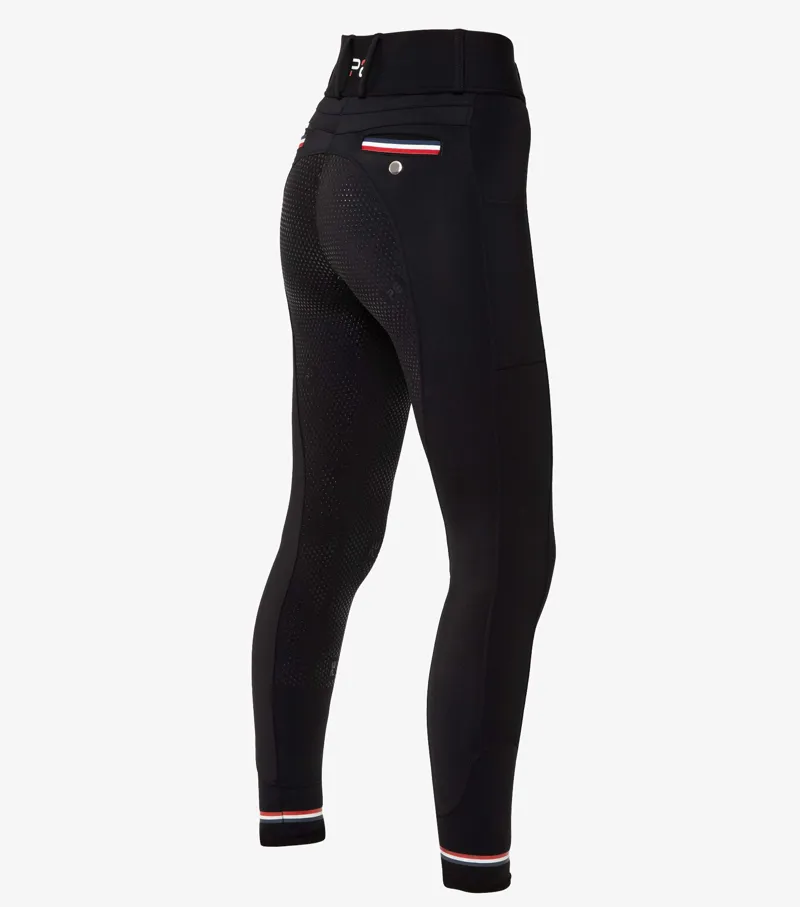 Mirillo Ladies Full Seat Gel Riding Tights / Black-2