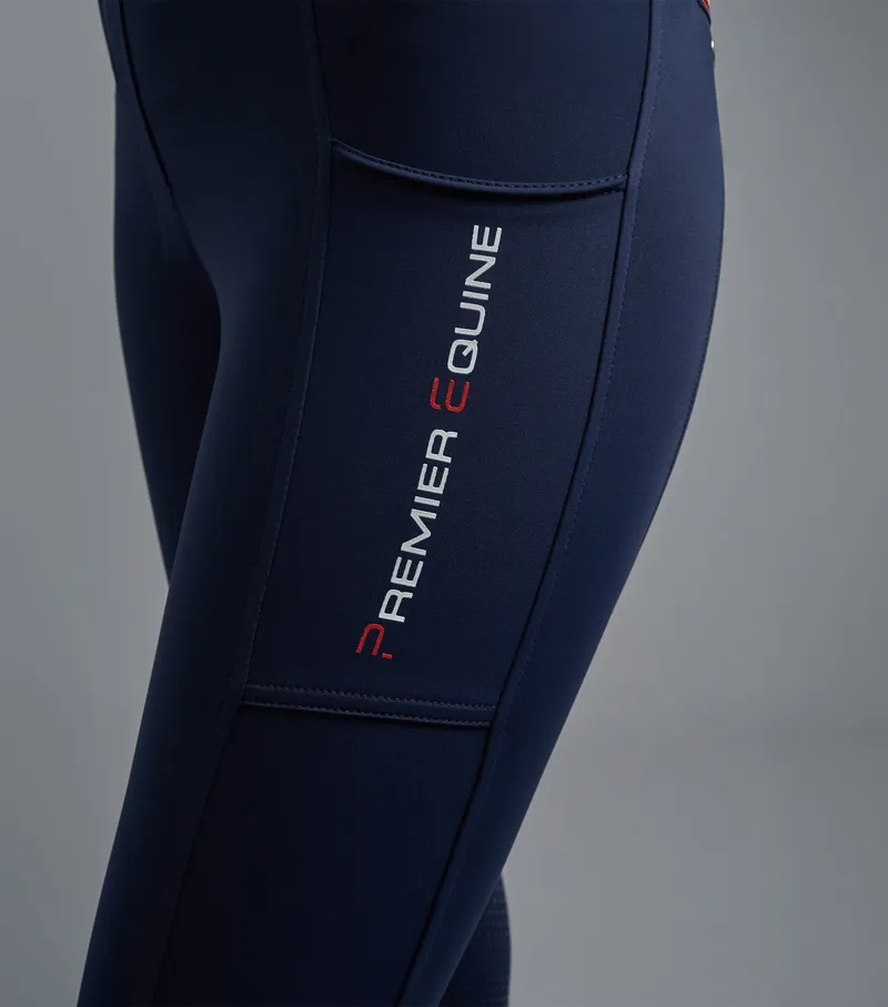 Mirillo Ladies Full Seat Gel Riding Tights / Navy-5