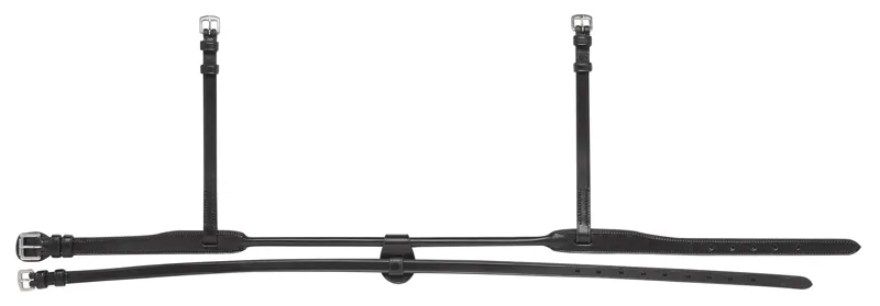 Equiline Rounded Noseband with Removable Flash - Black