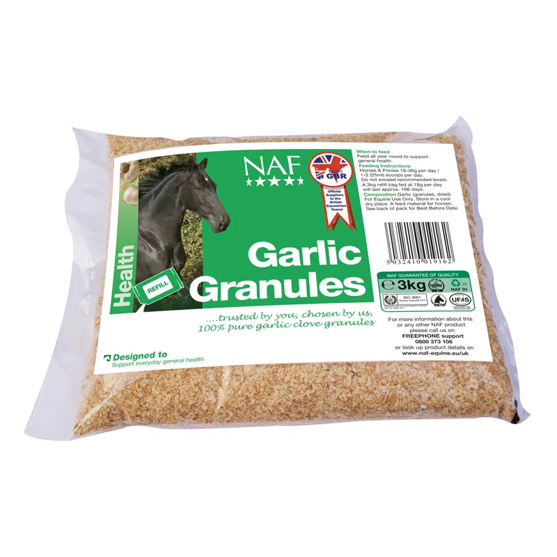 NAF Garlic Granules - Bag 3 kg refill