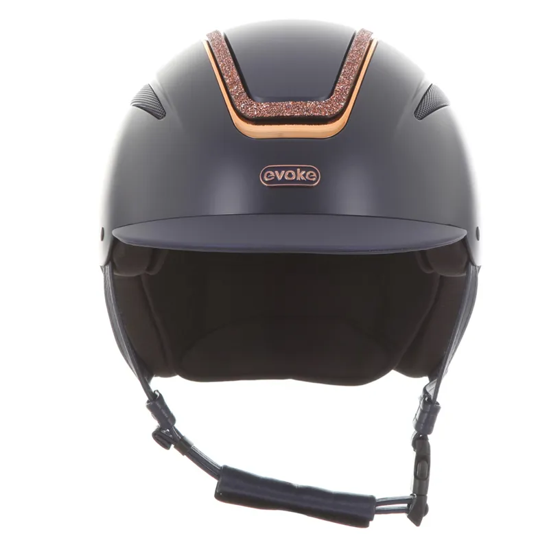 Evoke Callisto Classic Peak Navy/Rose Gold Crystal Frame-1