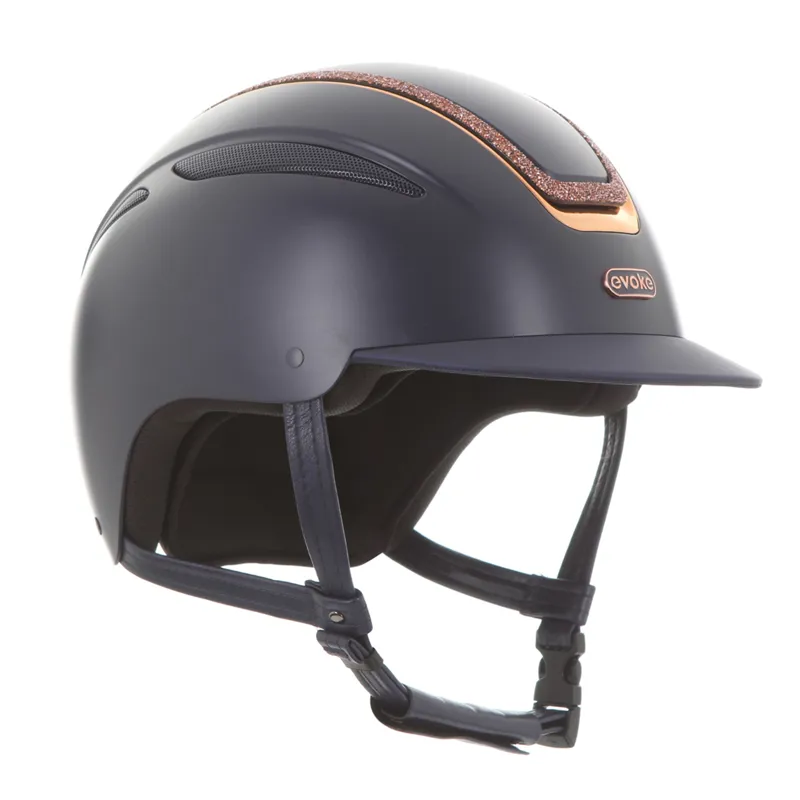 Evoke Callisto Classic Peak Navy/Rose Gold Crystal Frame-3