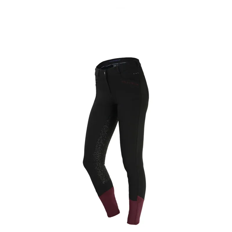 Coldstream Learmouth Ladies Breeches - Black/Windsor Wine