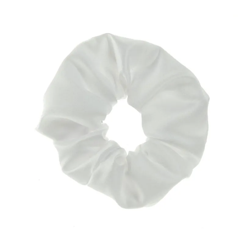 ShowQuest Plain Scrunchie in White