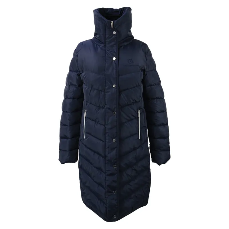 Coldstream Kimmerston Long Quilted Coat in Navy-1