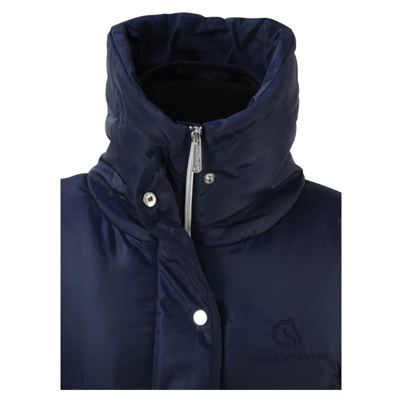 Coldstream Kimmerston Long Quilted Coat in Navy-4
