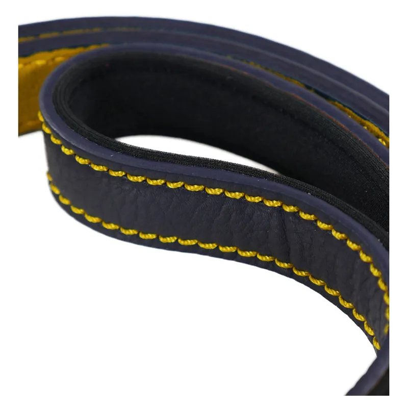 Joules Leather Dog Lead Navy-2