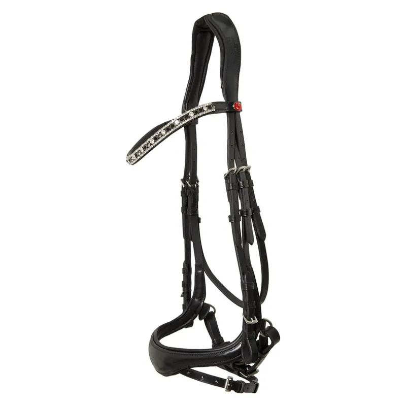 Kieffer Viola Snaffle Bridle Black