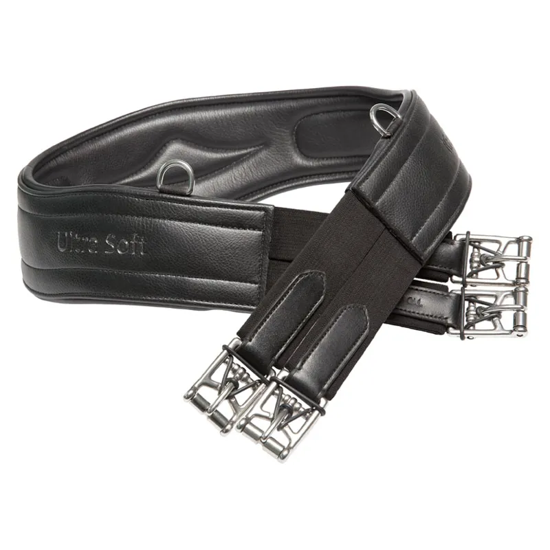 Kieffer Ultrasoft Leather Girth - Black