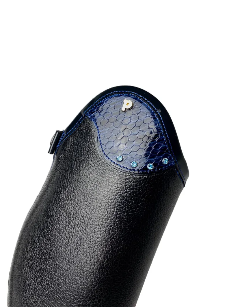 Petrie Trento Riding Boots - Black/Blue-3