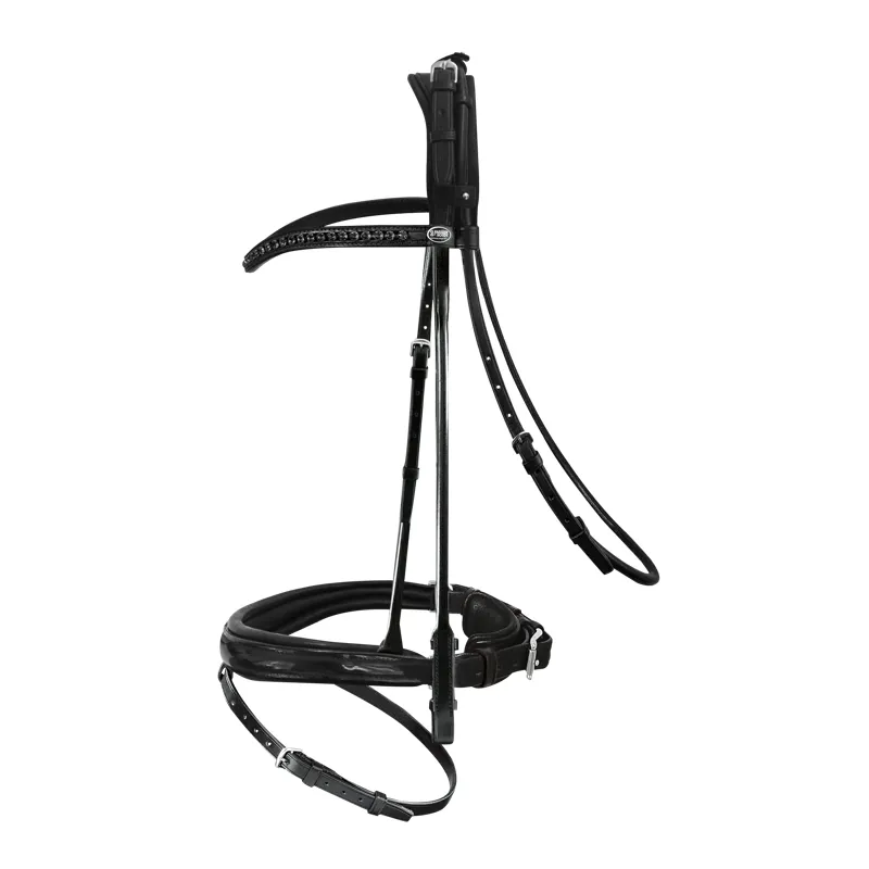 Passier Neptune Rolled Snaffle Bridle Black
