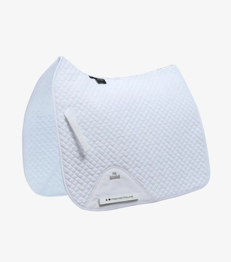 Premier Equine Plain Cotton Saddle Pad Dressage Square